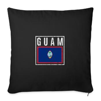 Guam - Housse de coussin décorative 45 x 45 cm - noir - Devant