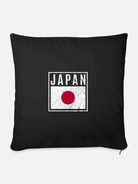 Japan - Sofakissenbezug 45 x 45 cm - Schwarz