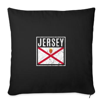 Jersey - Sofa pillowcase 17,3'' x 17,3'' (45 x 45 cm) - black - Front