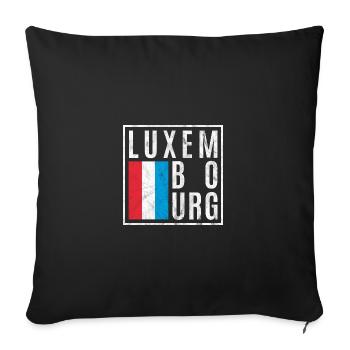Luxembourg - Sofa pillowcase 17,3'' x 17,3'' (45 x 45 cm) - black - Front