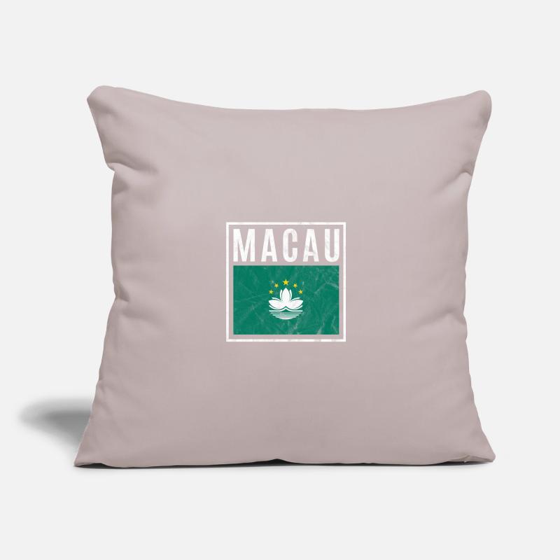 Macao Housse de coussin décorative 45 x 45 cm