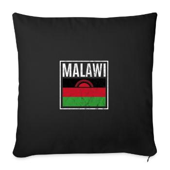 Malawi - Housse de coussin décorative 45 x 45 cm - noir - Devant