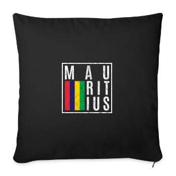 Mauritius - Sofa pillowcase 17,3'' x 17,3'' (45 x 45 cm) - black - Front