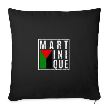 Martinique - Housse de coussin décorative 45 x 45 cm - noir - Devant