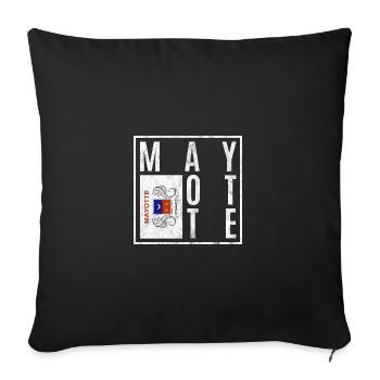 Mayotte - Housse de coussin décorative 45 x 45 cm - noir - Devant