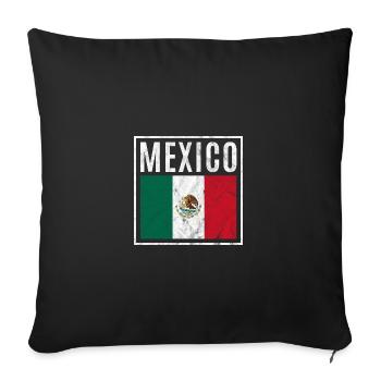 Mexiko - Sofakissenbezug 45 x 45 cm - Schwarz - Vorne