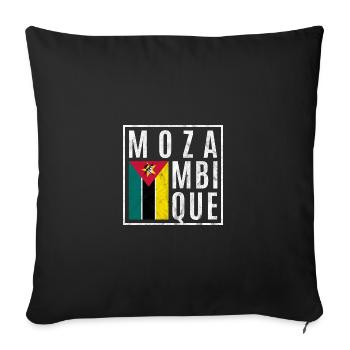 Mozambique - Sofa pillowcase 17,3'' x 17,3'' (45 x 45 cm) - black - Front