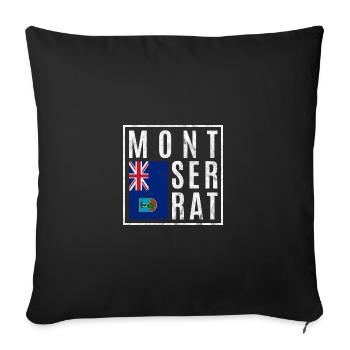 Montserrat - Sofa pillowcase 17,3'' x 17,3'' (45 x 45 cm) - black - Front