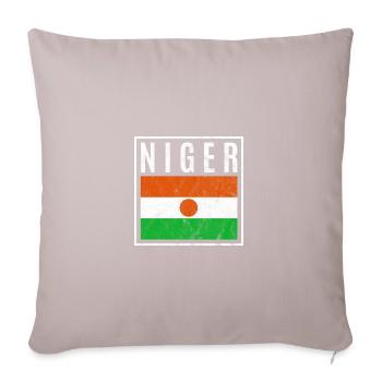 Niger - Sofa pillowcase 17,3'' x 17,3'' (45 x 45 cm) - light taupe - Front