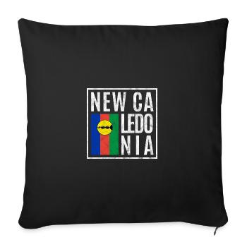 Nouvelle-Calédonie - Housse de coussin décorative 45 x 45 cm - noir - Devant