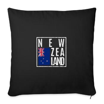 Nouvelle-Zélande - Housse de coussin décorative 45 x 45 cm - noir - Devant