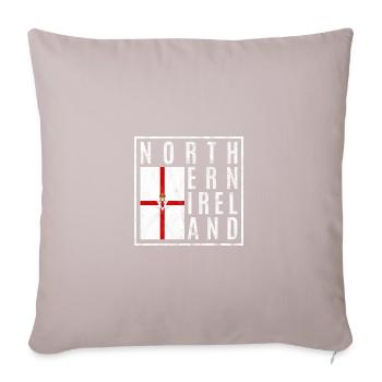 Irlande du Nord - Housse de coussin décorative 45 x 45 cm - taupe clair - Devant