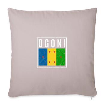 Ogoni - Housse de coussin décorative 45 x 45 cm - taupe clair - Devant