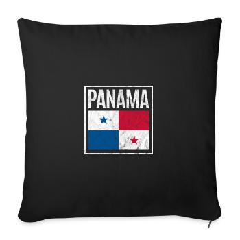 Panama - Sofa pillowcase 17,3'' x 17,3'' (45 x 45 cm) - black - Front