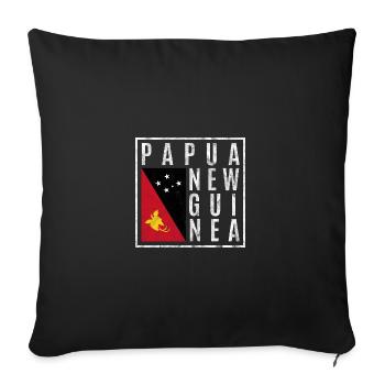 Papouasie-Nouvelle-Guinée - Housse de coussin décorative 45 x 45 cm - noir - Devant