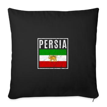 Persia - Sofa pillowcase 17,3'' x 17,3'' (45 x 45 cm) - black - Front