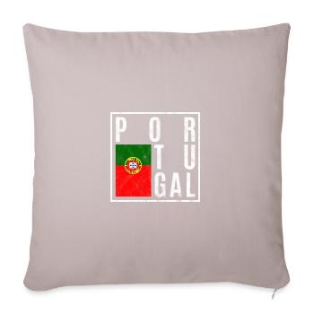 Portugal - Housse de coussin décorative 45 x 45 cm - taupe clair - Devant