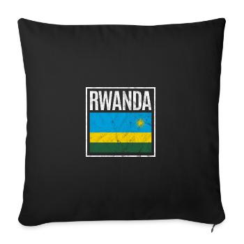 Rwanda - Housse de coussin décorative 45 x 45 cm - noir - Devant