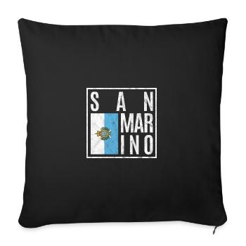 San Marino - Sofa pillowcase 17,3'' x 17,3'' (45 x 45 cm) - black - Front