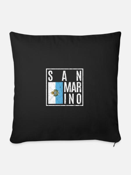 San Marino - Sofakissenbezug 45 x 45 cm - Schwarz