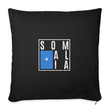 Somalie - Housse de coussin décorative 45 x 45 cm - noir - Devant