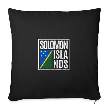 Solomon Islands - Sofa pillowcase 17,3'' x 17,3'' (45 x 45 cm) - black - Front