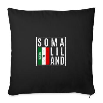 Somaliland - Housse de coussin décorative 45 x 45 cm - noir - Devant