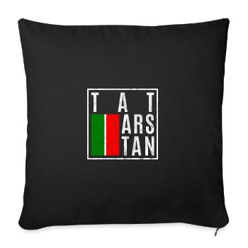 Tatarstan - Sofa pillowcase 17,3'' x 17,3'' (45 x 45 cm) - black - Front