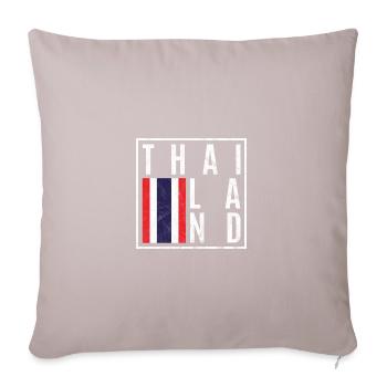 Thaïlande - Housse de coussin décorative 45 x 45 cm - taupe clair - Devant