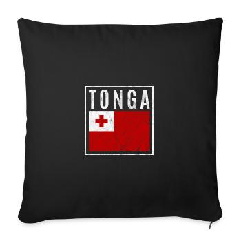 Tonga - Sofa pillowcase 17,3'' x 17,3'' (45 x 45 cm) - black - Front