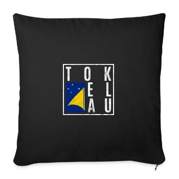 Tokelau - Sofa pillowcase 17,3'' x 17,3'' (45 x 45 cm) - black - Front