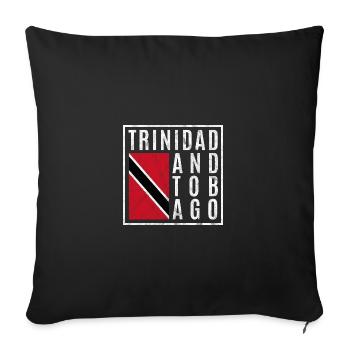 Trinité-et-Tobago - Housse de coussin décorative 45 x 45 cm - noir - Devant