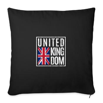 Great Britain - Sofa pillowcase 17,3'' x 17,3'' (45 x 45 cm) - black - Front