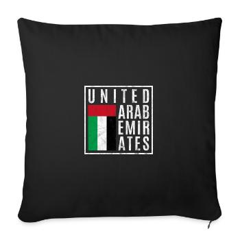 E.A.U - Housse de coussin décorative 45 x 45 cm - noir - Devant