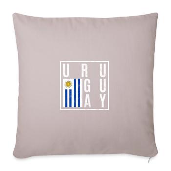 Uruguay - Sofakissenbezug 45 x 45 cm - helles Taupe - Vorne
