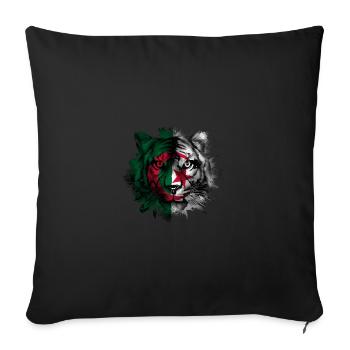 Algeria - Sofa pillowcase 17,3'' x 17,3'' (45 x 45 cm) - black - Front