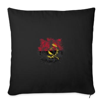 Angola - Sofa pillowcase 17,3'' x 17,3'' (45 x 45 cm) - black - Front