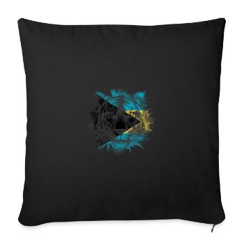 Bahamas - Sofa pillowcase 17,3'' x 17,3'' (45 x 45 cm) - black - Front