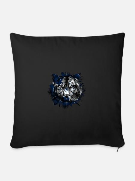 Antarktis - Sofakissenbezug 45 x 45 cm - Schwarz