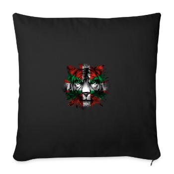 Basque Country - Sofa pillowcase 17,3'' x 17,3'' (45 x 45 cm) - black - Front