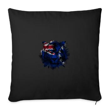 Îles Cook - Housse de coussin décorative 45 x 45 cm - noir - Devant