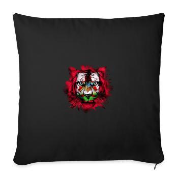 Bermuda - Sofakissenbezug 45 x 45 cm - Schwarz - Vorne