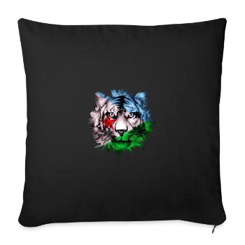 Djibouti - Sofa pillowcase 17,3'' x 17,3'' (45 x 45 cm) - black - Front