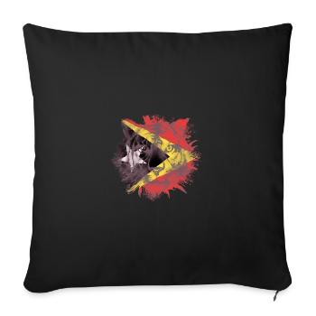 East Timor - Sofa pillowcase 17,3'' x 17,3'' (45 x 45 cm) - black - Front