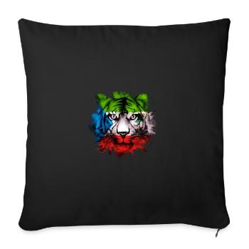 Equatorial Guinea - Sofa pillowcase 17,3'' x 17,3'' (45 x 45 cm) - black - Front