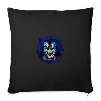 Îles Falkland - Housse de coussin décorative 45 x 45 cm - noir - Devant