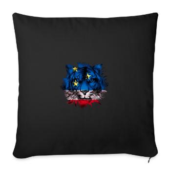 Gagauzia - Sofa pillowcase 17,3'' x 17,3'' (45 x 45 cm) - black - Front