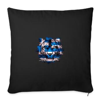Greece - Sofa pillowcase 17,3'' x 17,3'' (45 x 45 cm) - black - Front