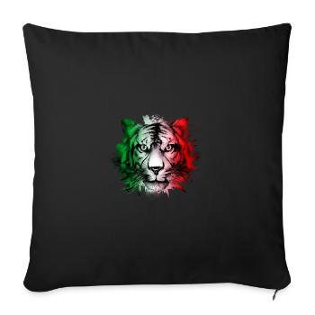 Italie - Housse de coussin décorative 45 x 45 cm - noir - Devant