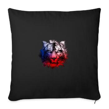 Tschechische Republik - Sofakissenbezug 45 x 45 cm - Schwarz - Vorne